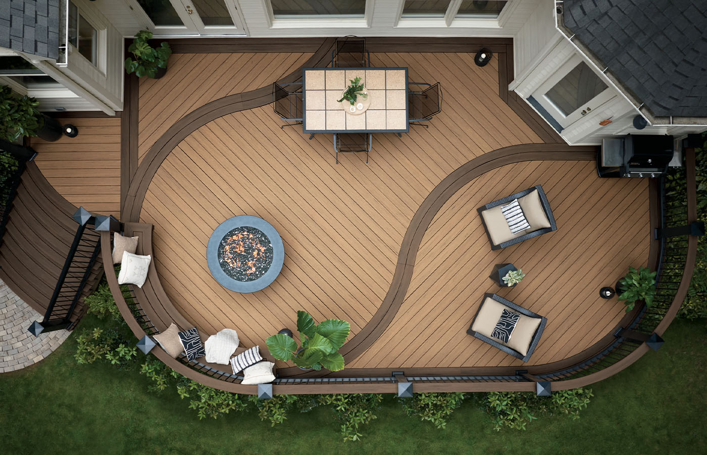 Beautiful custom deck by Heartwood Home Exteriors